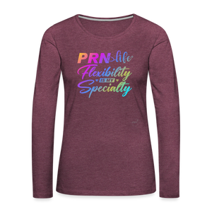 PRN - heather burgundy